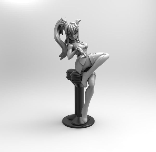 E264 - Anime character design, The Ghost girl in capsule, STL 3D model –  World of STL