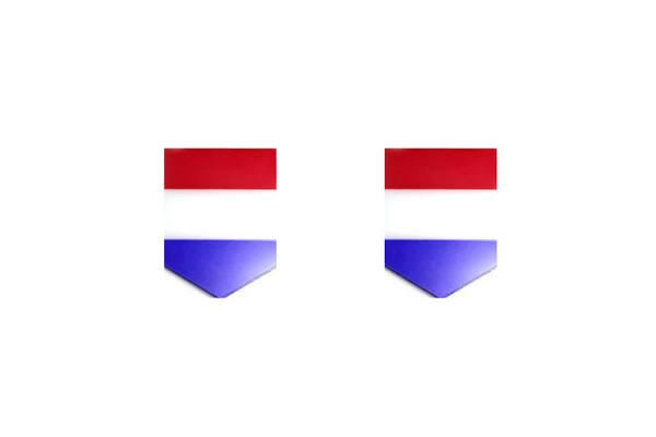 Emblem (badges) for fenders with Netherlands logo