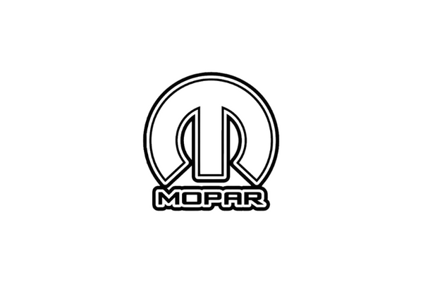 DODGE Radiator grille emblem with Mopar logo (type 8)