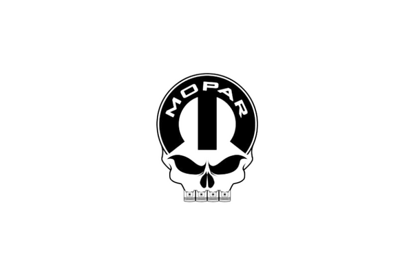 Jeep tailgate trunk rear emblem with Mopar Scull logo (Type 8)