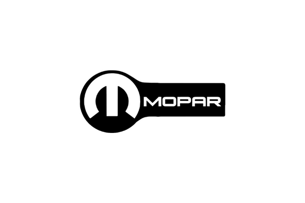 Chrysler tailgate trunk rear emblem with MOPAR logo (Type 6)