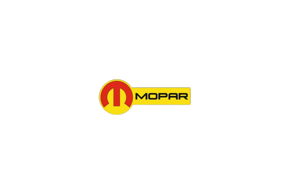 Dodge tailgate trunk rear emblem with Mopar logo (type 11)