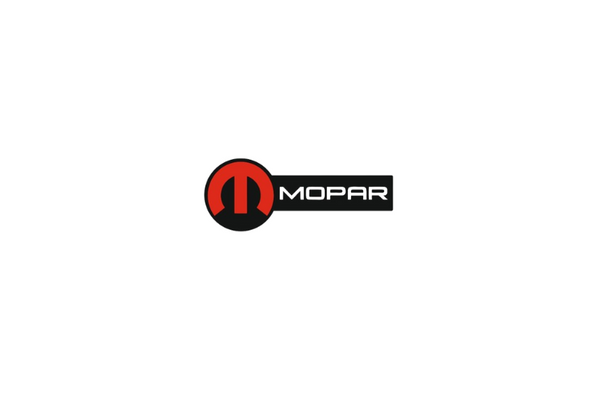 Chrysler tailgate trunk rear emblem with MOPAR logo (Type 9)