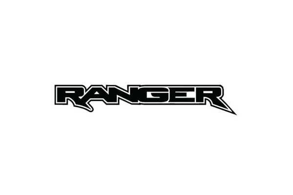 Ford Ranger tailgate trunk rear emblem with Ranger logo (Type 3)