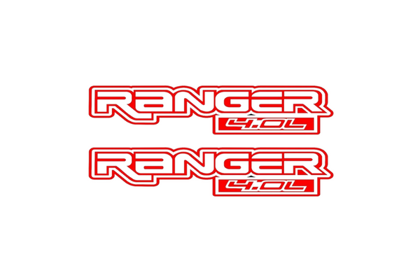 Ford Ranger emblem for fenders with Ranger 4.0L logo