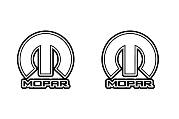 DODGE emblem for fenders with Mopar logo (type 8)