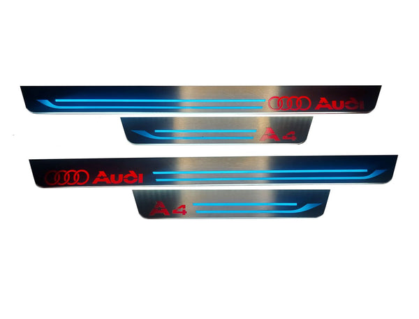 Audi A4 B8 Auto Door Sills With Logo Audi A4 - decoinfabric