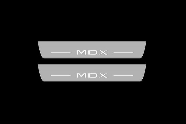 Acura MDX III 2013-2021 LED Door Sills PRO With Logo MDX - decoinfabric