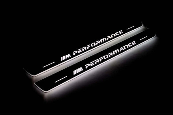 BMW X5 E70 Auto Door Sill Plates With Logo M Perfomance - decoinfabric