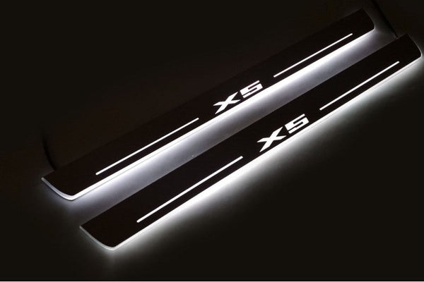 BMW X5 E70 LED Car Door Sill With Logo X5 - decoinfabric