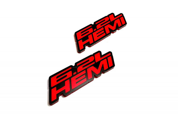 Chrysler emblem for fenders with 6.2L Hemi logo - decoinfabric