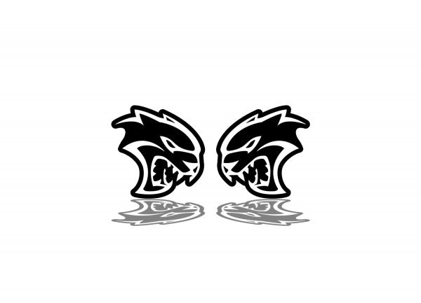 Chrysler emblem for fenders with Hellcat logo - decoinfabric