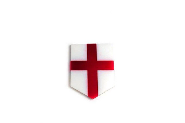 Radiator grille emblem with England logo