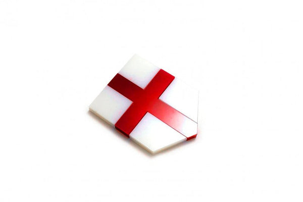 Car emblem badge with flag of England - decoinfabric