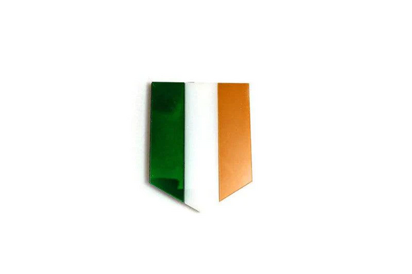 Radiator grille emblem with Ireland logo