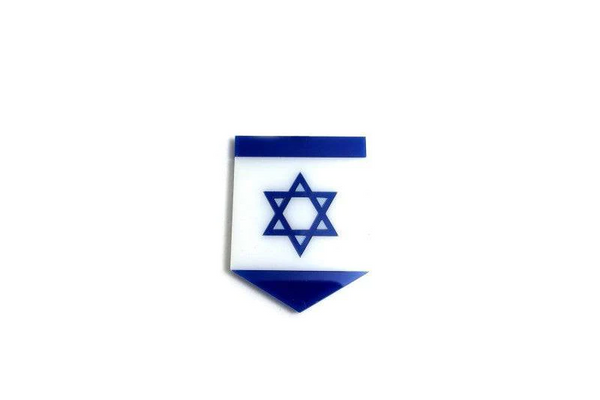 Radiator grille emblem with Israel logo