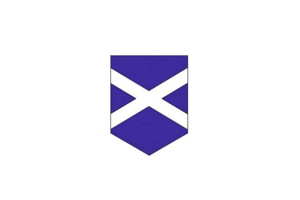 Radiator grille emblem with Scotland logo