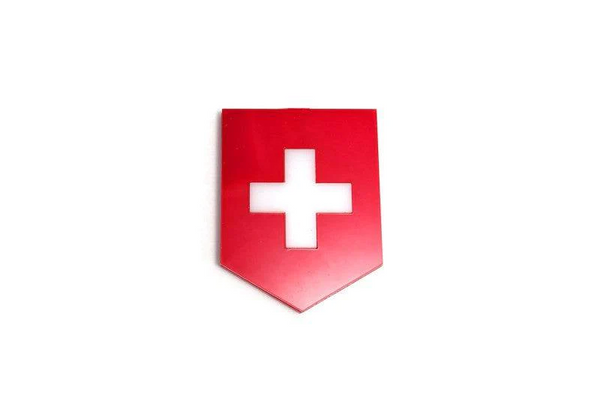 Switzerland tailgate trunk rear emblem with Switzerland logo