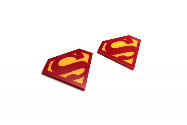 Car emblem badge for fenders with logo Superman - decoinfabric