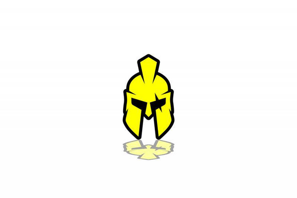 Radiator grille emblem with Helmet logo
