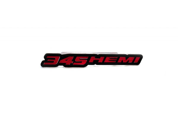 DODGE Radiator grille emblem with 345 HEMI logo - decoinfabric