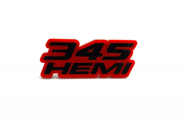 DODGE Radiator grille emblem with 345 HEMI logo (type 2) - decoinfabric