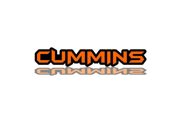 Dodge tailgate trunk rear emblem with CUMMINS logo