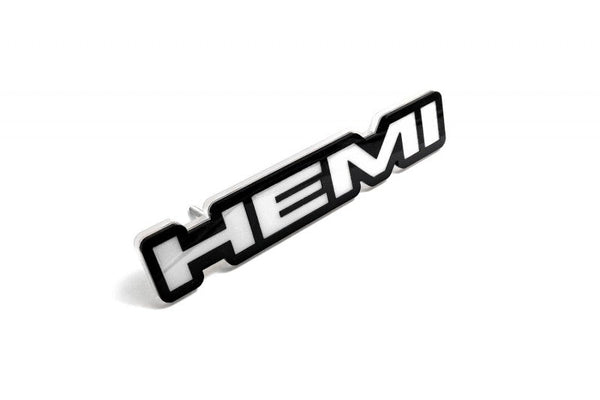 DODGE Radiator grille emblem with HEMI logo (type 2) - decoinfabric