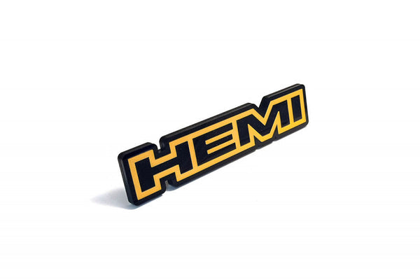 DODGE Radiator grille emblem with HEMI logo (type 3) - decoinfabric