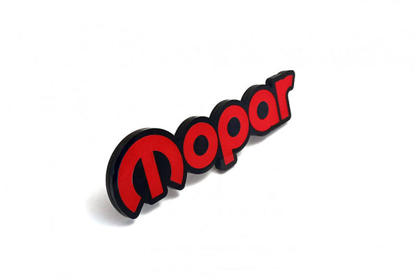 DODGE Radiator grille emblem with Mopar logo (type 3) - decoinfabric