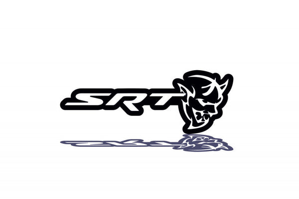 DODGE Radiator grille emblem with SRT Demon logo - decoinfabric