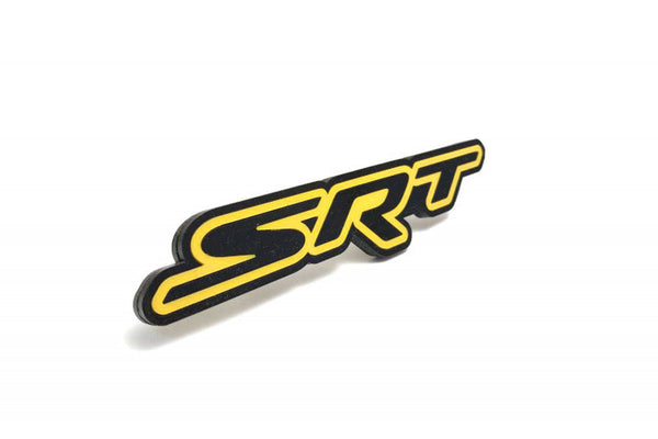 DODGE Radiator grille emblem with SRT logo (type 2) - decoinfabric