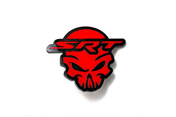 DODGE Radiator grille emblem with SRT Skull logo - decoinfabric