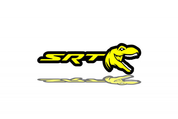 DODGE Radiator grille emblem with SRT + Tirex logo - decoinfabric