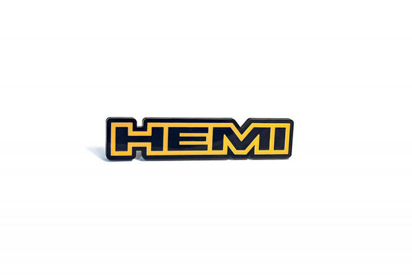 Dodge tailgate trunk rear emblem with HEMI logo (type 2) - decoinfabric
