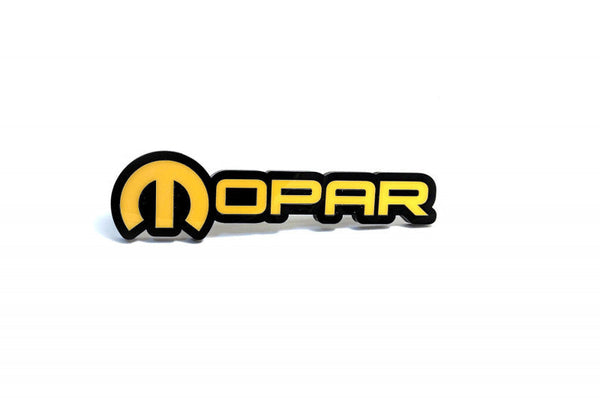Dodge tailgate trunk rear emblem with Mopar logo (type 3) - decoinfabric