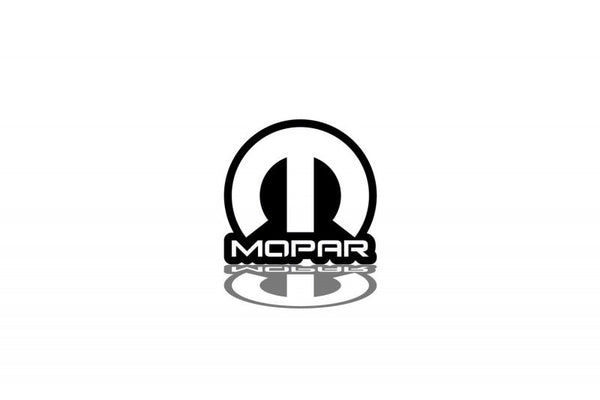 Dodge tailgate trunk rear emblem with Mopar logo (type 5) - decoinfabric