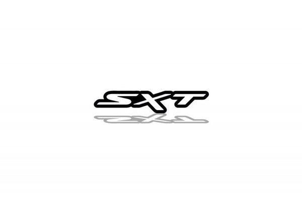 Dodge tailgate trunk rear emblem with SXT logo - decoinfabric
