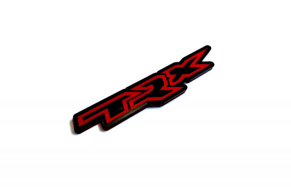 Dodge tailgate trunk rear emblem with TRX logo - decoinfabric