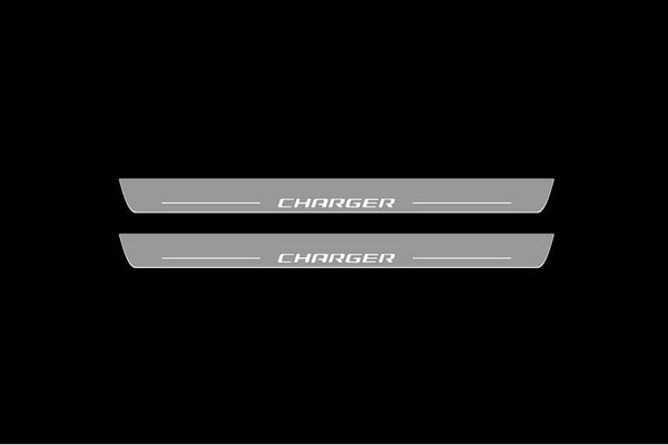 Dodge Charger Door Sill Protectors With Logo Charger - decoinfabric