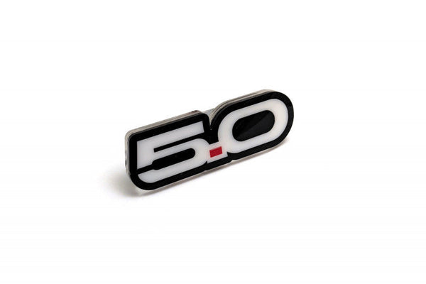 Ford Radiator grille emblem with 5.0 logo - decoinfabric