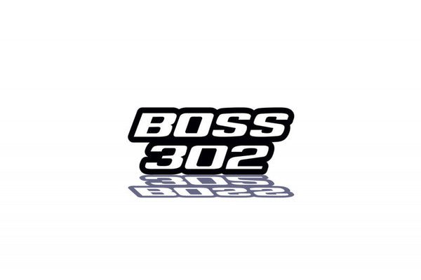 Ford tailgate trunk rear emblem with BOSS 302 logo - decoinfabric