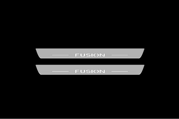 Ford Fusion (Europe) 2002-2012 Led Sill Plates With Fusion Logo - decoinfabric