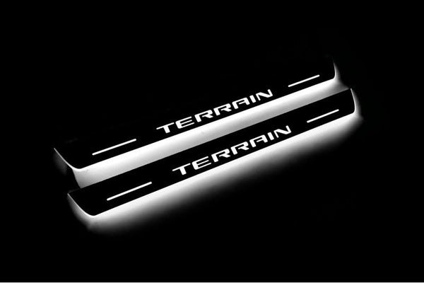 GMC Terrain II Car Door Sill With Logo Terrain - decoinfabric