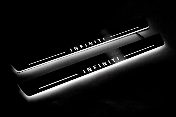 Infiniti QX70 (FX) Led Door Sills With Logo Infiniti - decoinfabric