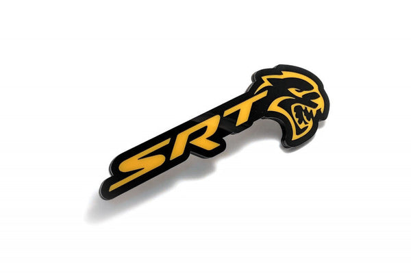 JEEP Radiator grille emblem with SRT Hellcat logo - decoinfabric