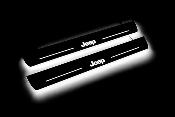 Jeep Grand Cherokee IV Car Light Sill With Logo Jeep - decoinfabric