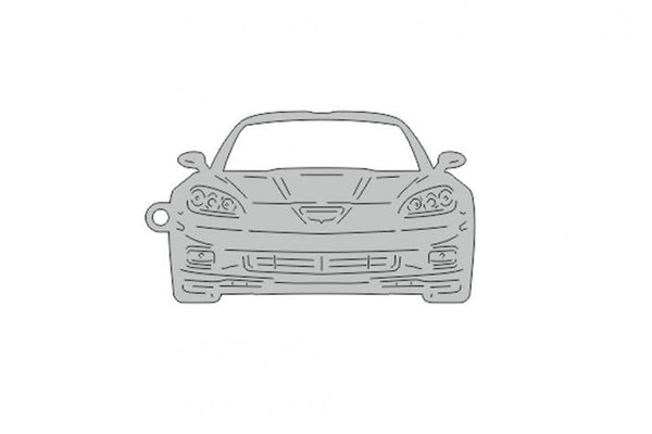 Car Keychain for Chevrolet Corvette VI (type FRONT) - decoinfabric