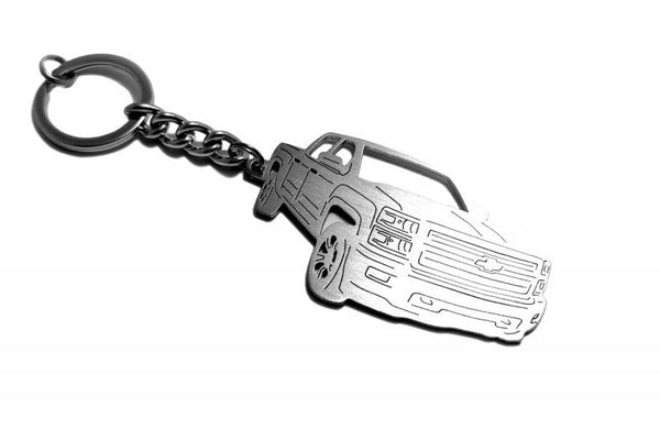 Car Keychain for Chevrolet Silverado III (type 3D) - decoinfabric