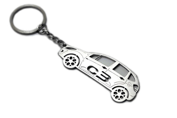 Car Keychain for Citroen C3 II (type STEEL) - decoinfabric